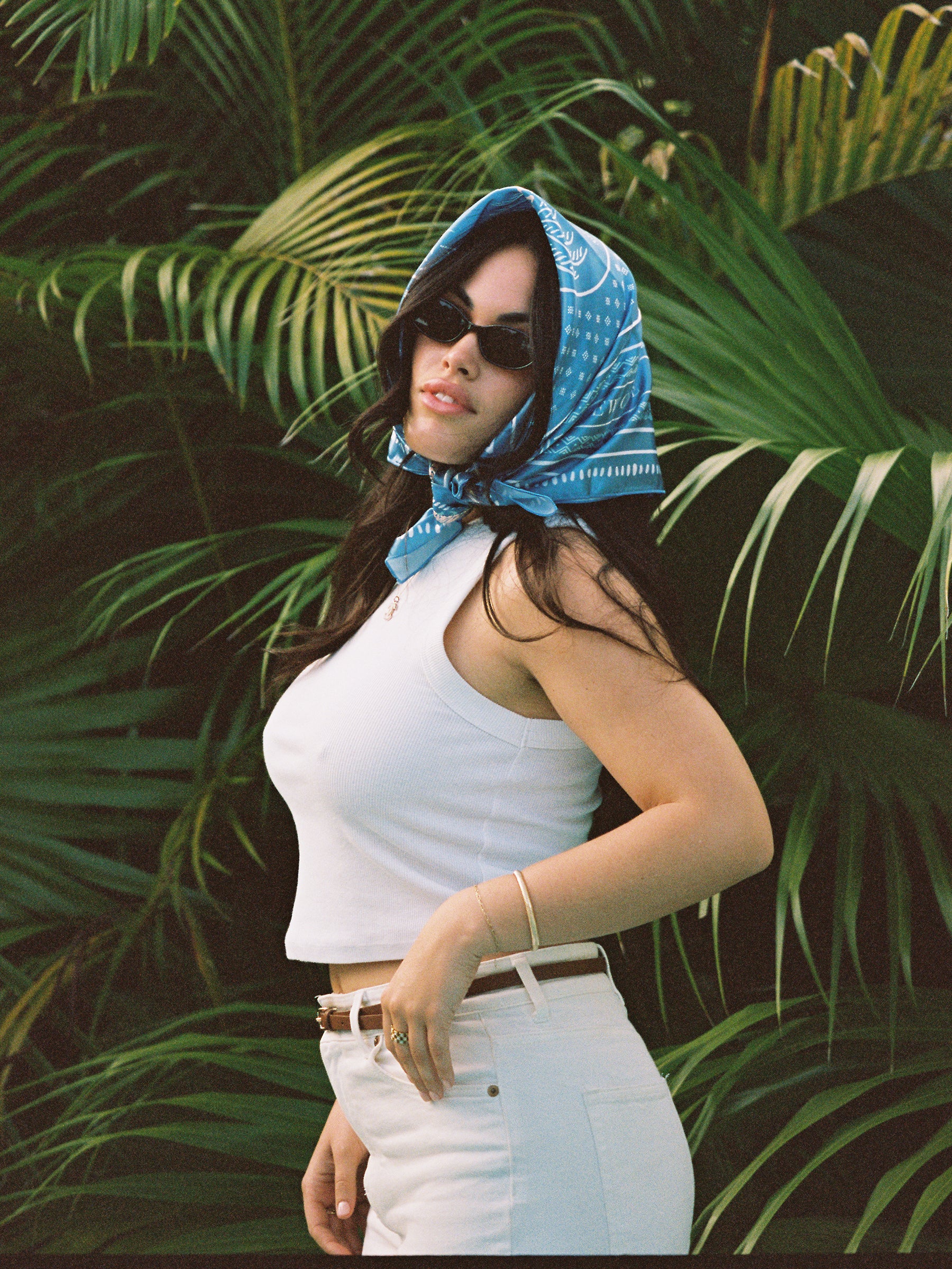 New Cove Silk Tiger Bandana – Designer Silk Scarf