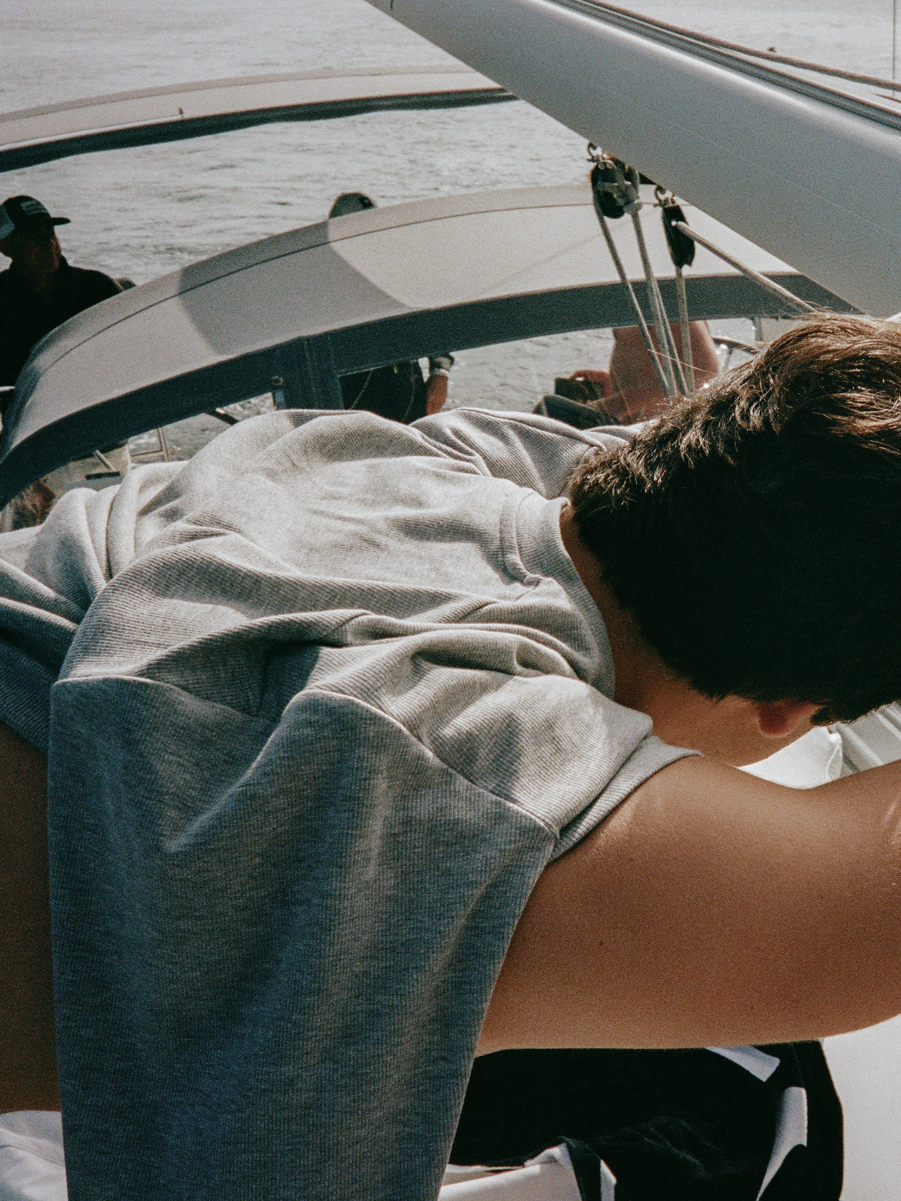 Pebble Gray Crewneck – Soft Cotton, Classic Gray Sweatshirt